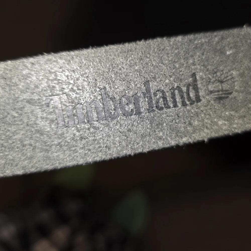 Timberland Leather Belt Blue Size 42 #BLT8